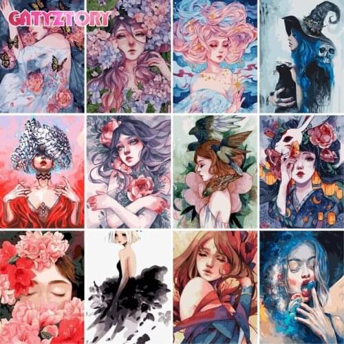 GATYZTORY Sunset Beach Waves DIY Painting By Numbers Landscape HandPainted Pictures By Numbers Home Decoration Unique Gift