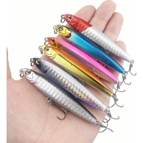 Pencil Sinking Fishing Lure 7.5cm 14g Bass Fishing Tackle Lures Fishing Accessories Saltwater Lures Fish Bait Trolling Lure