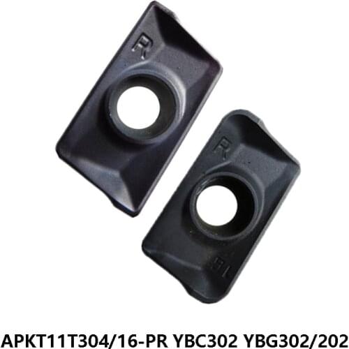 Original APKT11T304-PR APKT11T316-PR YBG202 YBC302 YBG302 Milling Cutter Carbide Inserts APKT 11T304 11T316 10pcs Lathe Tool