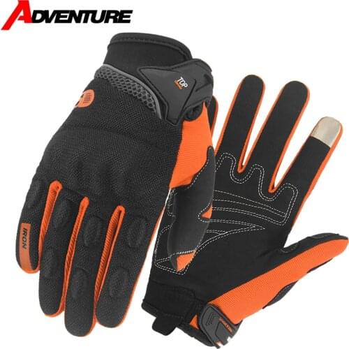 Guantes Moto Motorcycle Gloves Touch Screen Moto Gloves Protection Summer Breathable Full Finger Gloves Men Women Anti-slip