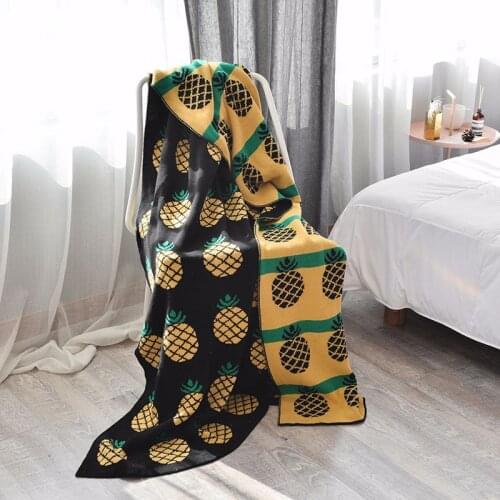 Cartoon Cotton Knitted Blanket for Boys Girls Kids Toddler Bedding Infant Stroller Baby Blankets Wrap Newborn Swaddling