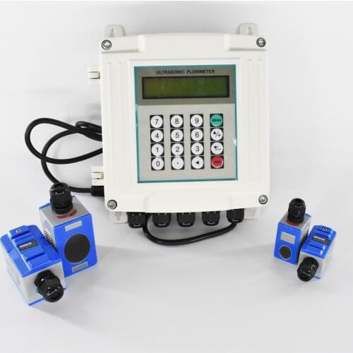 Wall Mounted Ultrasonic Water Flowmeter DN25-700mm OCT Pulse Output RS485 Interface TUF-2000SW