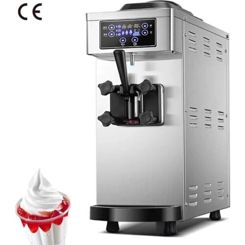 New Model Ice Cream Machine Table Top Mini Soft Ice Cream Makers 1 Flavor Ice Cream Vending Machine