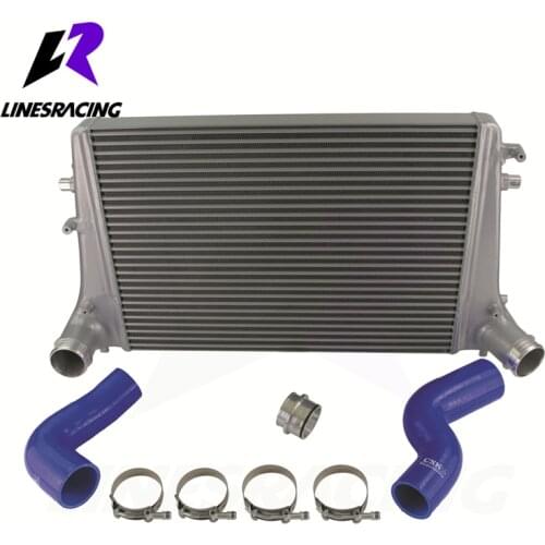 Silver Intercooler Kit Fits For VW Golf MK6 Jetta EOS Touran Beetle Skoda Octavia/Superb Audi A3/TT Seat Leon 1.6/2.0TDI Blue