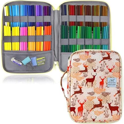 96 Holes School Pencil Case Cute Cat Pencilcase for Girls Boy Penal Large Capacity Pen Bag Big Stationery Pouch Box Supplies Kit