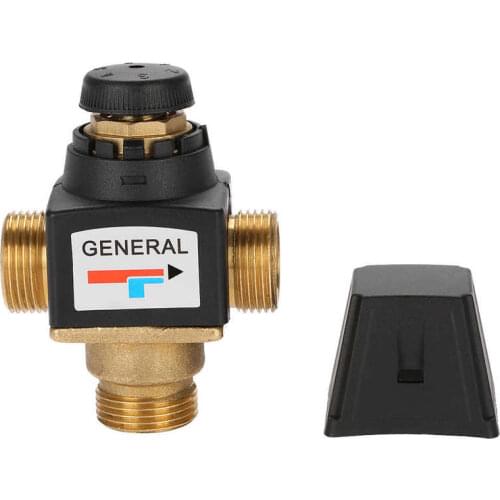 1Pc 3 Way DN20 Mixing Valve Male Thread Brass Thermostatic Mixing Valve for Solar Water Heater Tools Accessory