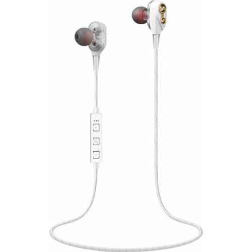 Sports Neckband Dual Moving Coils In-ear Wireless Stereo Bluetooth Earphones