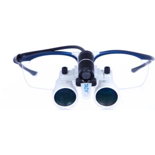TAOS 2.5X surgical dental loupes Dental Equipment Surgical Medical Silver Dental Loupes Anti-fog Lens Dental Glasses