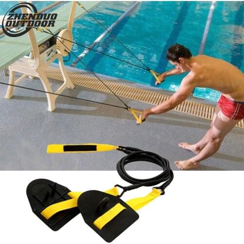 Adult children swimming trainer beginner arm exercises hand webbed paddling palm