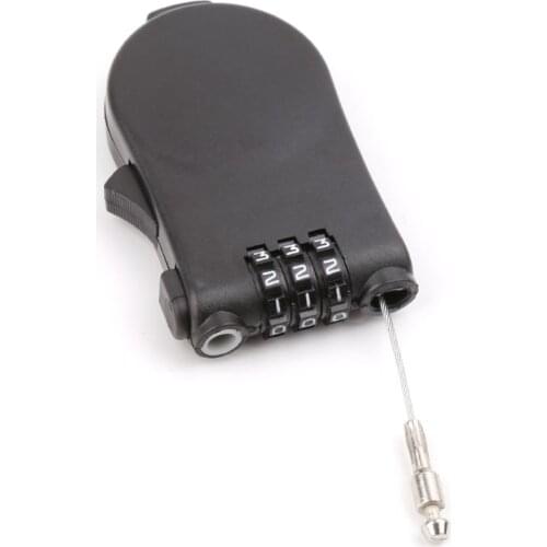 Retractable Wire Rope Password Lock Combination Coded Locker Outdoor Keyed Padlock