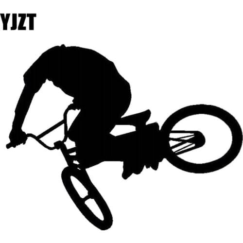 YJZT 17.2CM*13.5CM LARGE BMX Decor Bumper Car Sticker Vinyl Decal Accessories Black/Silver C31-0276