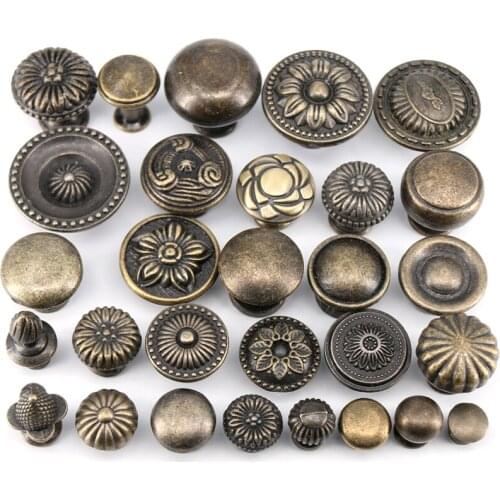 1x Antique Bronze kitchen cabinet drawer knobs dresser cupboard wardrobe furniture Pulls Handle Wooden Box Jewelry Box knobs