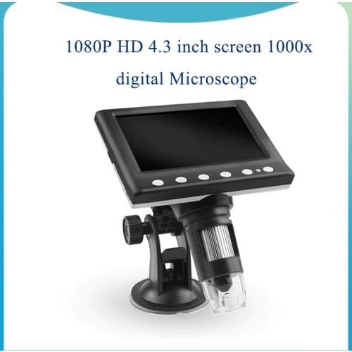 2020 Newest 1080P DM7 HD 4.3 inch screen 1000x digital Microscope industrial Magnifier Camera for Android ios for iPhone iPad