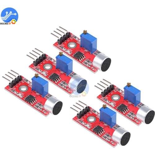 5pcs Sensitive Sound Microphone Sensor Detection Module For Arduino AVR PIC