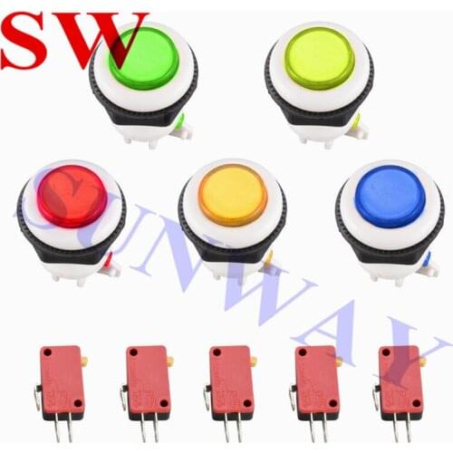 50pcs A4 push button switch arcade cheapest price buttons Arcade machine parts,HAPP Style button with micro switch