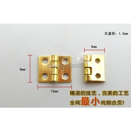 8 * 10 mm pure copper mini hinge wholesale