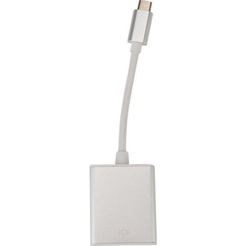 Usb C 3.1 Type C To Vga Monitor Projector Video Cable Converter Adapter Hd Silver