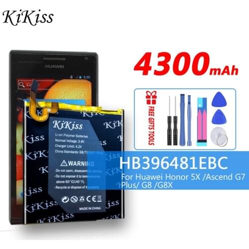 HB396481EBC 4300mAh Battery For Huawei Honor 5x 5A KIW-L21 L23 L24 GR5 KII-L21 KII-L22 KII-L23 KII-L03 G7 Plus G8 G8X Maimang 4