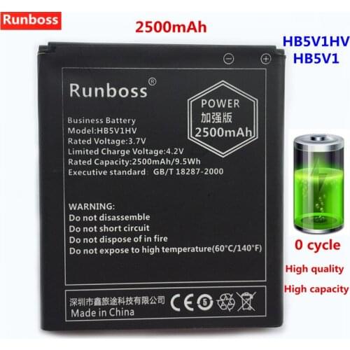 2500mAh High Capacity New HB5V1HV HB5V1 Battery For Huawei Y5C Y541 Y541-U01 Y541-U02 Batteries