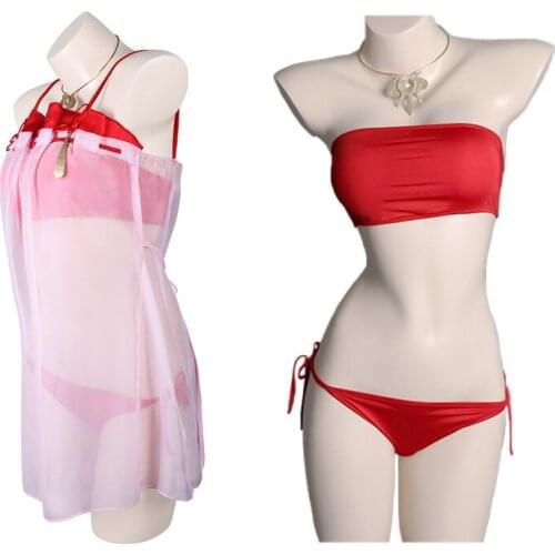 Anime Azur Lane Nagato Cosplay Costume Tube Top Sand Sling Daily Women Carnival Party Uniform Brand New