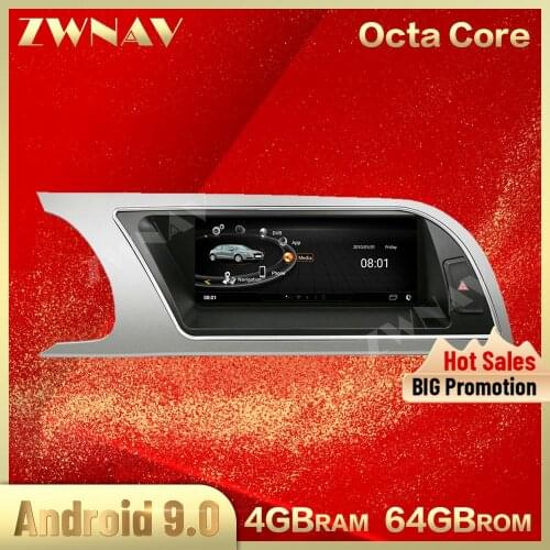 Octa Core 4G+64G 8.8 Inch Android 9.0 Car Multimedia Player For Audi A5 2009-2016 car GPS Navigation WiFi Radio stereo head unit