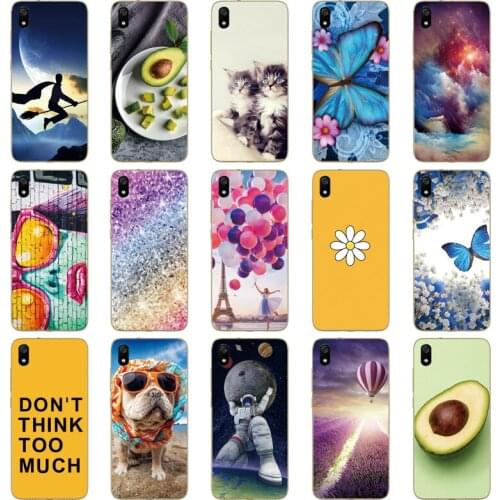 Silicone Case For Xiaomi Redmi 7a Cases Full Protection Soft Tpu Back Cover On Redmi 7 A Bumper Phone Shell Bags Coque