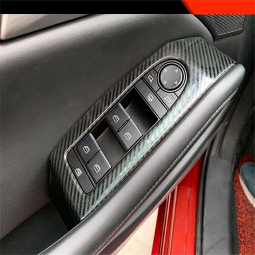 For Mazda CX30 CX-30 RHD 2020 2021 Door Car Armrest Window Lift Switch Button Panel Cover Sticker Trims Car Styling Accessories