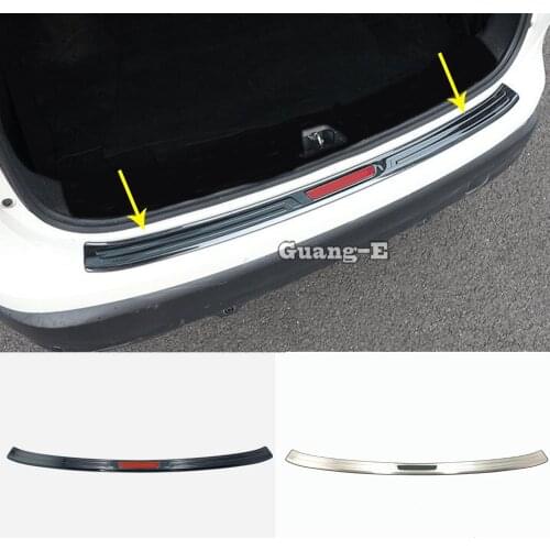 Car Cover Stainless Steel Outside Rear Back Bumper Trim Plate Trunk Frame Threshold Pedal For Nissan Qashqai 2019 2020 2021