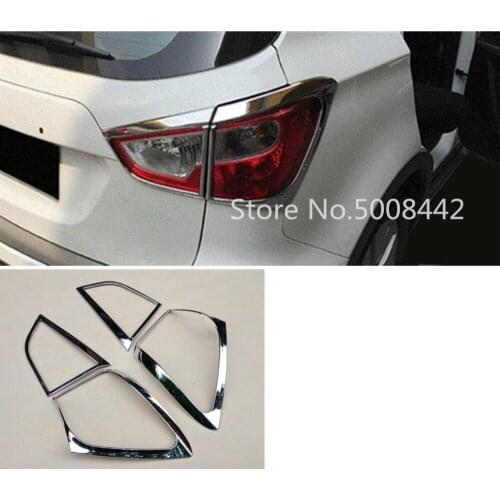 For Suzuki S-cross scross SX4 2014 2015 2016 2017 car styling detector ABS chrome trim back tail rear light lamp frame parts