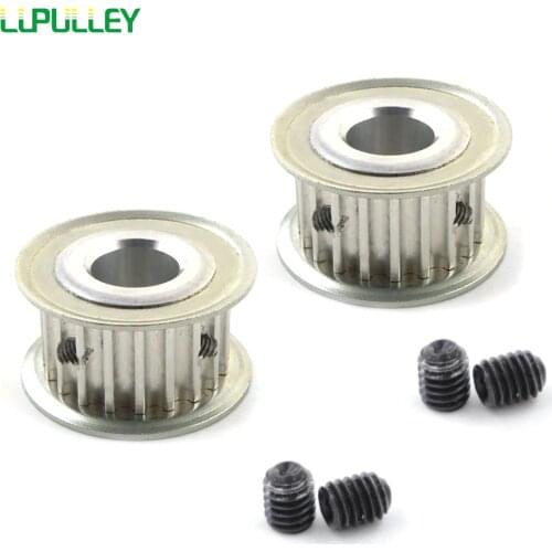 LUPULLEY 2PCS 5M 15T Timing Pulley 16mm Belt Width Bore 12mm/5mm/6mm/6.35mm/7mm/8mm/10mm 5mm Pitch Synchronous HTD Belt Pulley