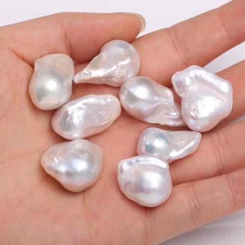 Natural Freshwater Pearl Loose bead irregular shape Pendants for Jewelry Making DIY womens elegant Necklace Accessories 16x20mm