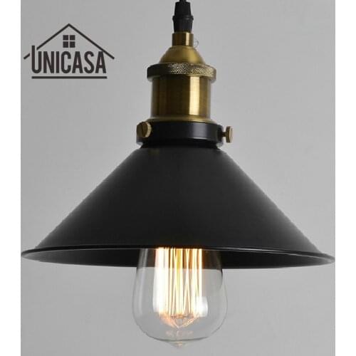 Black Metal Pendant Lights Antique Wrought Iron Lighting Fixtures Industrial Mini Kitchen Hotel Living Room Modern Ceiling Lamp