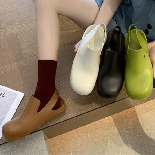 Pop Women Rain Boots Jelly Shoes Nice Flats Big Size Waterproof Non-slip Fashion Ankle Boots Short Women Boots