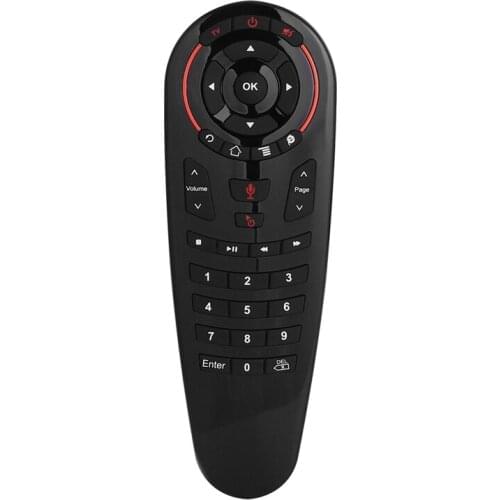 G30S Remote Control 2.4G Smart Voice Air Mouse 33-Key Gyroscope Induction Remote Control for TV Projector Set-Top Box