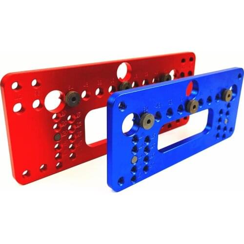 Hole Handle Pitch Punch Locator Woodworking Aluminum Alloy Pocket Jig Set Wardrobe Door Cabinet Positioner Drill Guide Sleeve