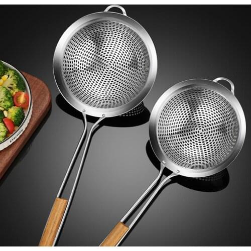 Stainless Steel Mesh Colander Food Filter Mesh Sieve Portable Lightweight Anti-rust Strainer Food Filter Sieve for Home