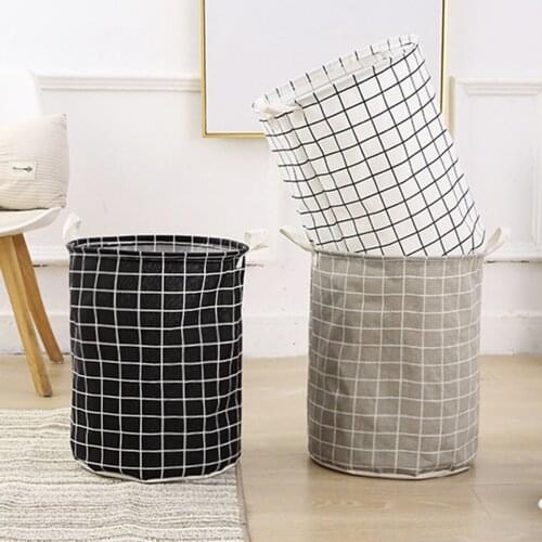 Collapsible Laundry Basket Waterproof Coating Home Folding Storage Bin Toy Organizer Clothes Hamper with Handles