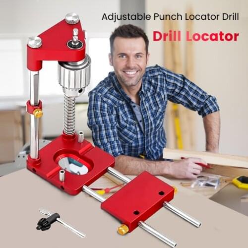 Convenient Woodworking Drill Locator Carpenter tools Labor Saving Drill Template Guid Locator Adjustable Drill Press Machine