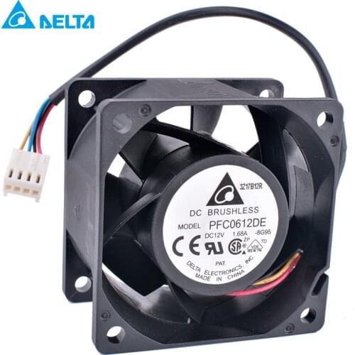 PFC0612DE 6038 6cm 60x60x38mm 60mm fan 12V 1.68A Four-wire 4pin Super Wind Server Fan