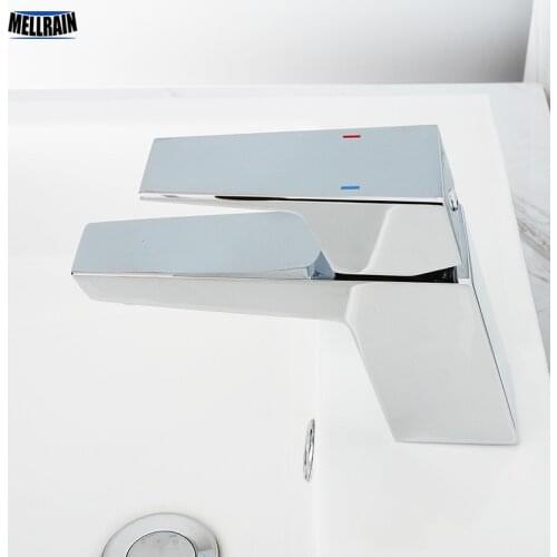 100% Solid Brass Chrome Bathroom Basin Water Tap Polished & Chrome Plated Bathroom Faucet Casting Quality Water Mixer