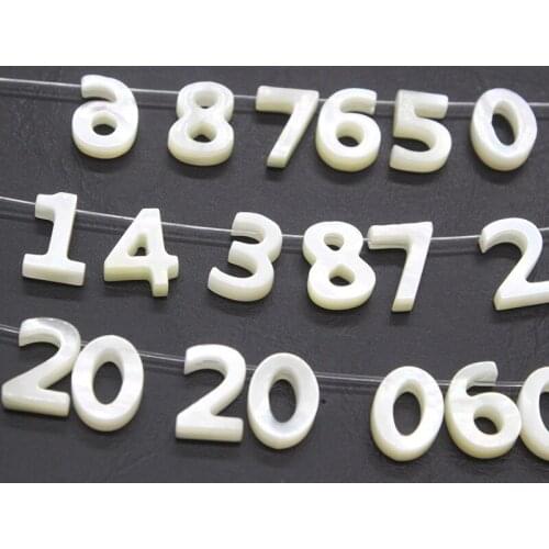 2Pcs AAA Natural Pearl Shell Beads White Butterfly Shell Digital Handmade Necklace Bracelet Chain Anklet Shell DIY Accessories