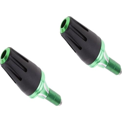 2Pcs Motorcycle CNC Anti Crash Engine Falling Protectors Frame Slider Green