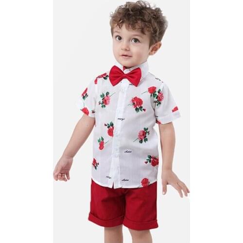 2020 Toddler Clothing Sets Blouse And Short Pants 2pcs Boys Summer Sets Cartoon Children Clothes Set Fashion Kids Clothes Boys