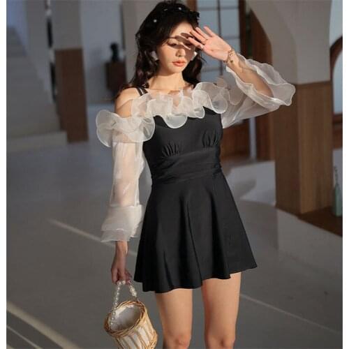 2021 Ruched Sexy One Piece Swimsuit Push Up Flounce Swimwear Women Ruffle Monokini Bathing Suit Beach Wear 2 Pieces Set Swimwear