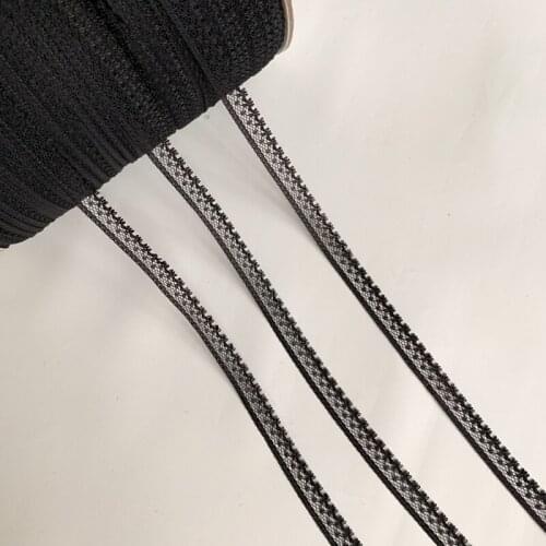 5Yard 8mm Stretch Elastic Band Lace For Underwear Bra Panty Handmade DIY Craft Garment Accessories Supplier