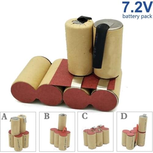 7.2V 4000mAh Ni MH battery pack Welding custom tool cd for Black Decker Bosch Dewalt FESTOOL Hilti Hitachi Makita Metabo