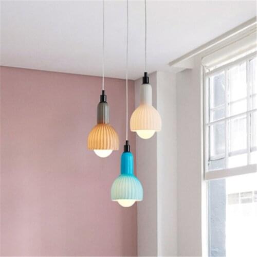 Macarone Bar Table Lamp Creative Northern European Style Dining Room Lamp Restaurant Three Simple Chandelier Modern Color