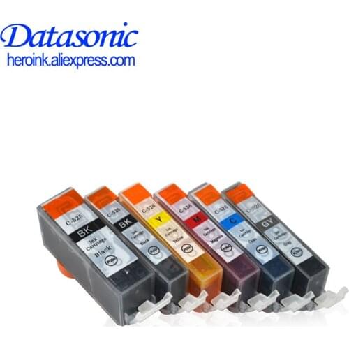 DAT 6pcs PGI525 CLI526 ink cartridges for canon inkjet PIXMA IP4850 MG5150 MG5250 MG5350 MG6150 MG6250 MX885 MX895 Printers