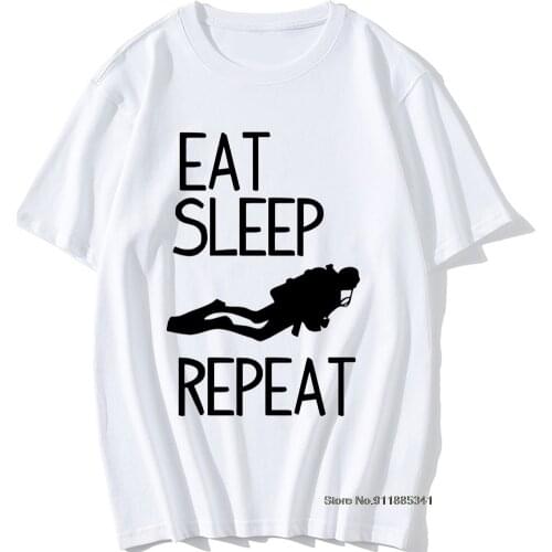 Diver Scuba Diving Funny T Shirts Men Casual Cotton Harajuku Short Sleeve O Neck Tops Tees Diving Mode ON Tops Vintaged