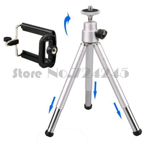 Hot Sale Mini Tripod Stand Holder for Mobile Cell Phone Camera iPhone 4 4g 5 5G Samsung galaxy S2 S4 i9200 I9500